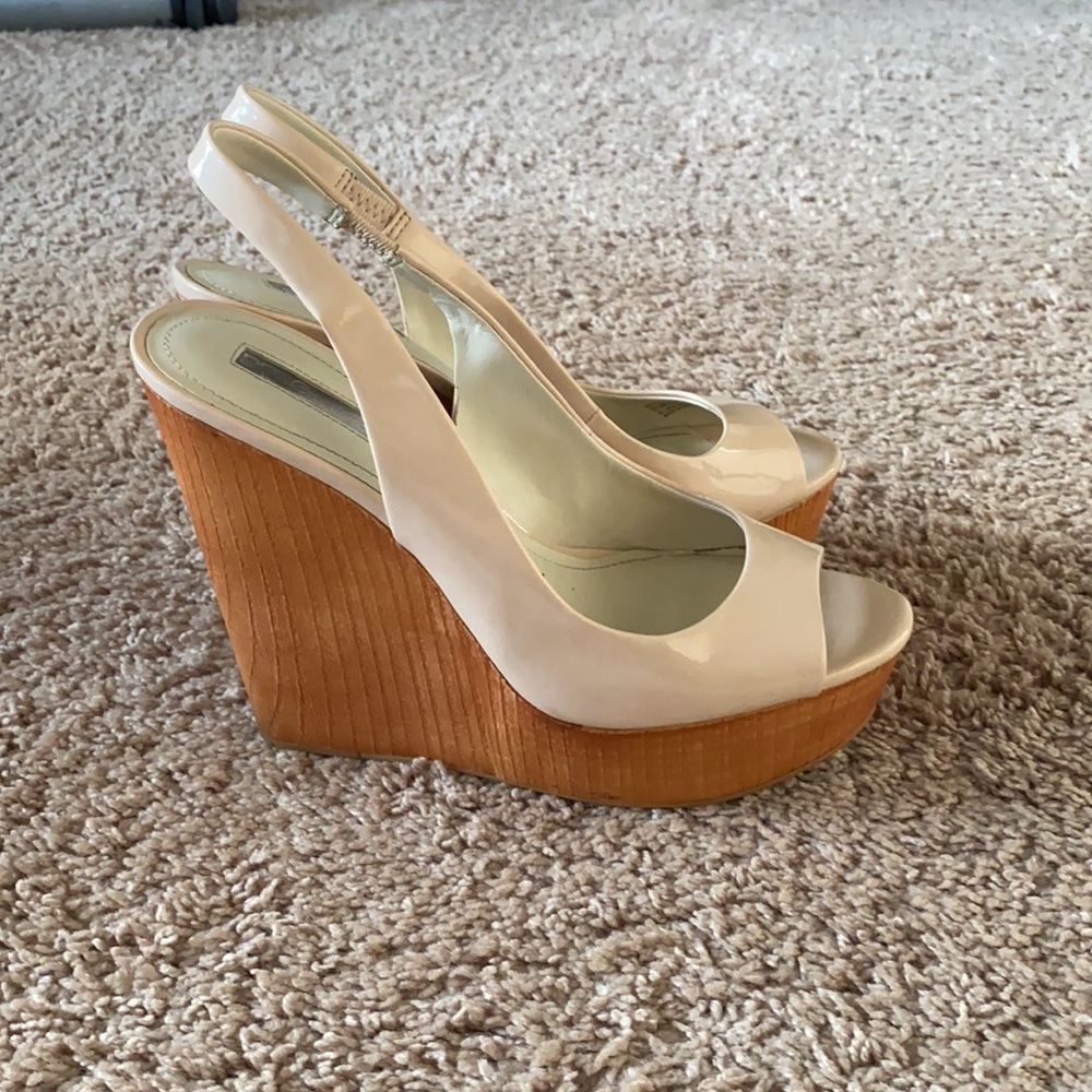 Bcbgeneration Nude Platform Sandals - image 4